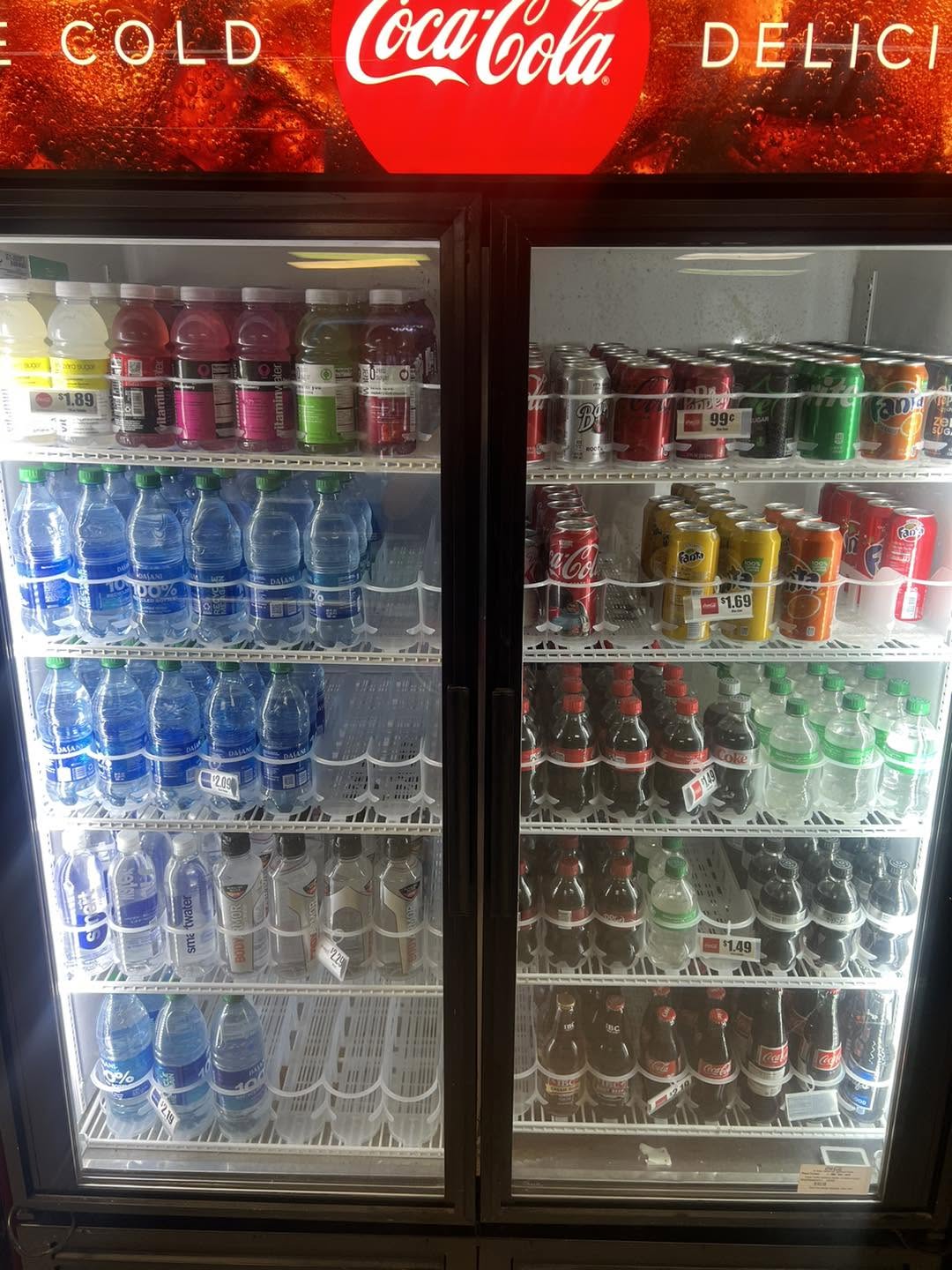 Beer and wine selection at Big's Place